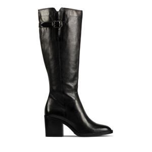 Botas Altas Clarks Mascarpone 2 Up Mujer Negras | CLK461VKZ