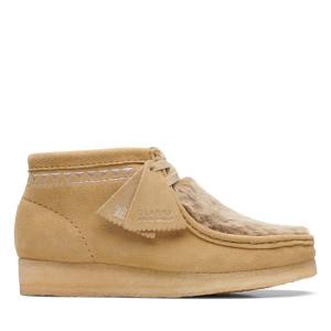 Botas Casuales Clarks Wallabee Mujer Kaki | CLK736BQC