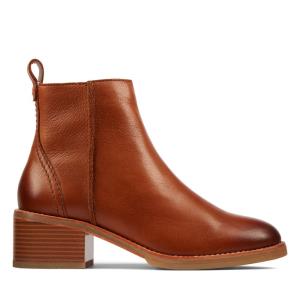 Heeled Boots Clarks Cologne Zip Mujer Marrones Oscuro | CLK219EKA