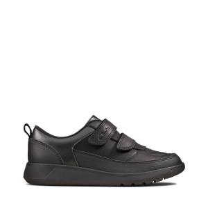 School Shoes Clarks Scape Flare Kid Niño Negras | CLK052YWC