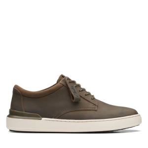 Zapatillas Clarks Court Lite Derby Hombre Verde Oliva | CLK471BQV