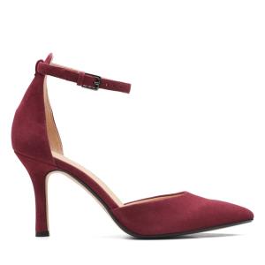 Zapatos De Tacon Clarks Violet 85 Strap Mujer Rojas | CLK309MJY