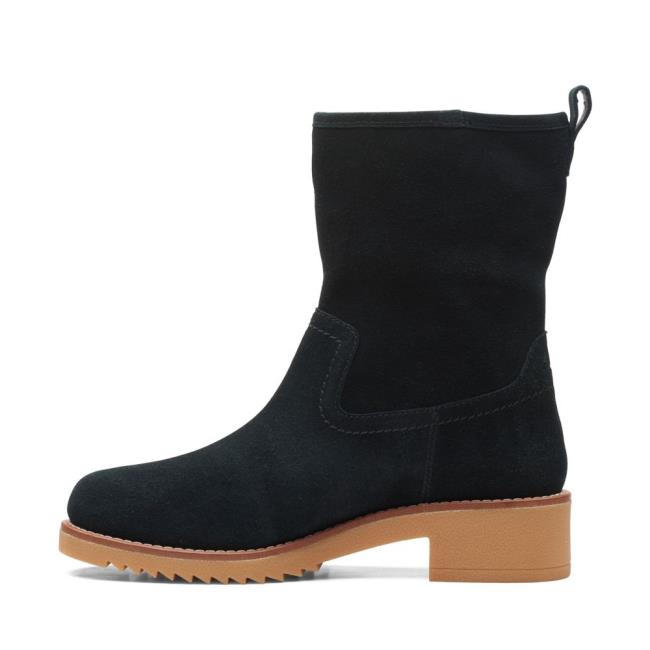 Botas Casuales Clarks Eden Mid Hi Mujer Negras | CLK356GMO