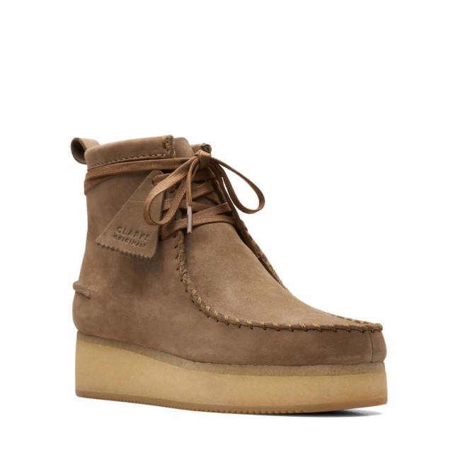 Botas Casuales Clarks Wallabee Craft Mujer Marrones Claro | CLK054UBQ