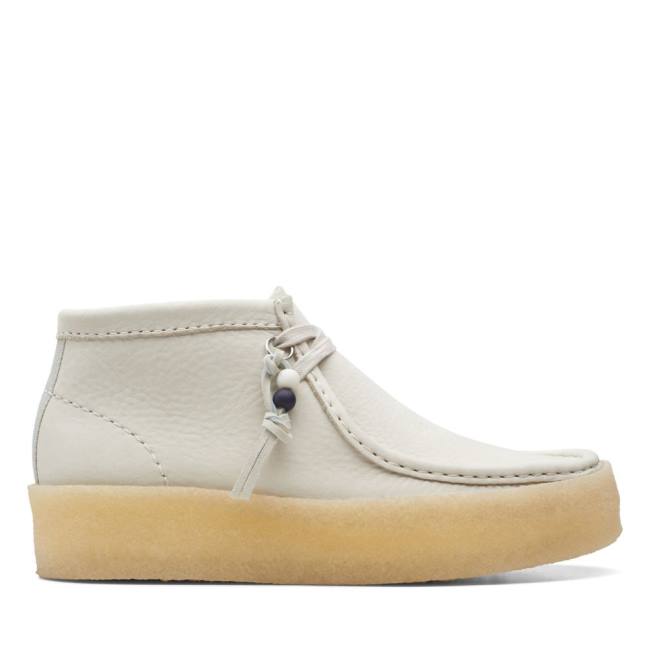 Botas Casuales Clarks Wallabee Cup Mujer Blancas | CLK235GRC