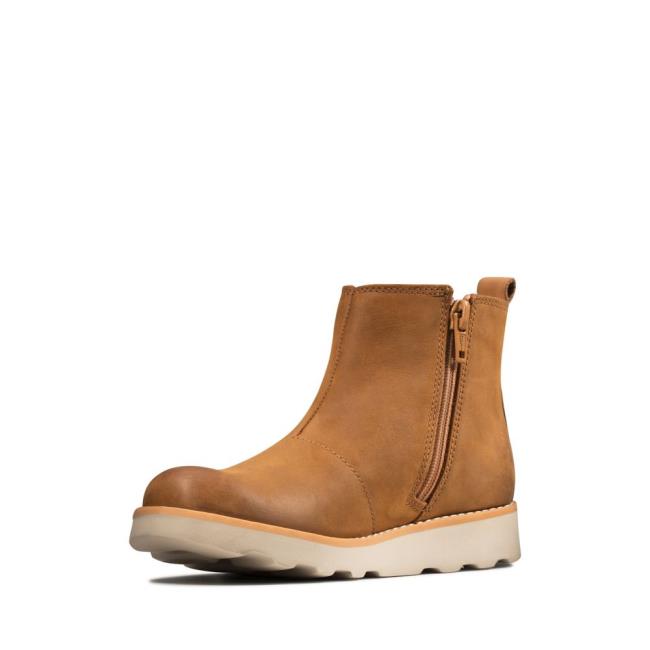 Originals Botas Clarks Crown Halo Kid Niño Marrones | CLK803HKY