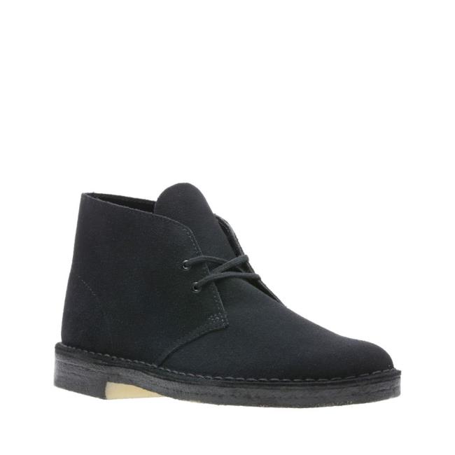 Originals Botas Clarks Desert Boot Hombre Negras | CLK802SRV