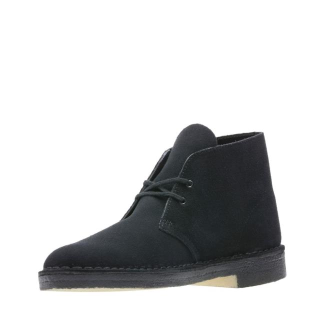 Originals Botas Clarks Desert Boot Hombre Negras | CLK802SRV