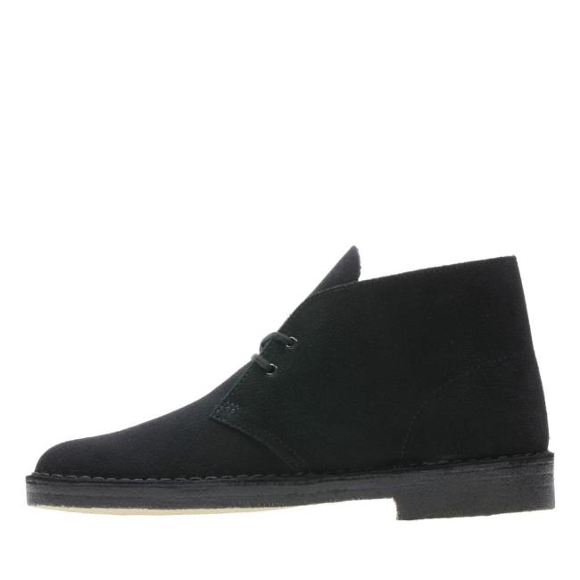 Originals Botas Clarks Desert Boot Hombre Negras | CLK802SRV