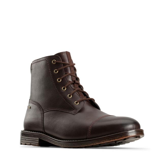 Originals Botas Clarks Foxwell Hi GORE-TEX Hombre Marrones | CLK941YWD