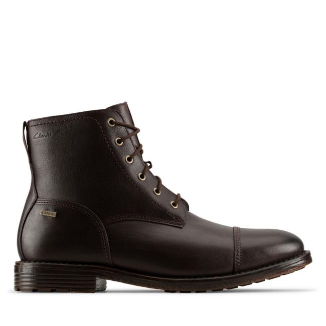 Originals Botas Clarks Foxwell Hi GORE-TEX Hombre Marrones | CLK941YWD