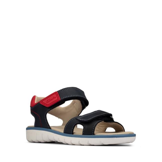 Sandalias Clarks Roam Surf Youth Niño Azul Marino | CLK162KTB