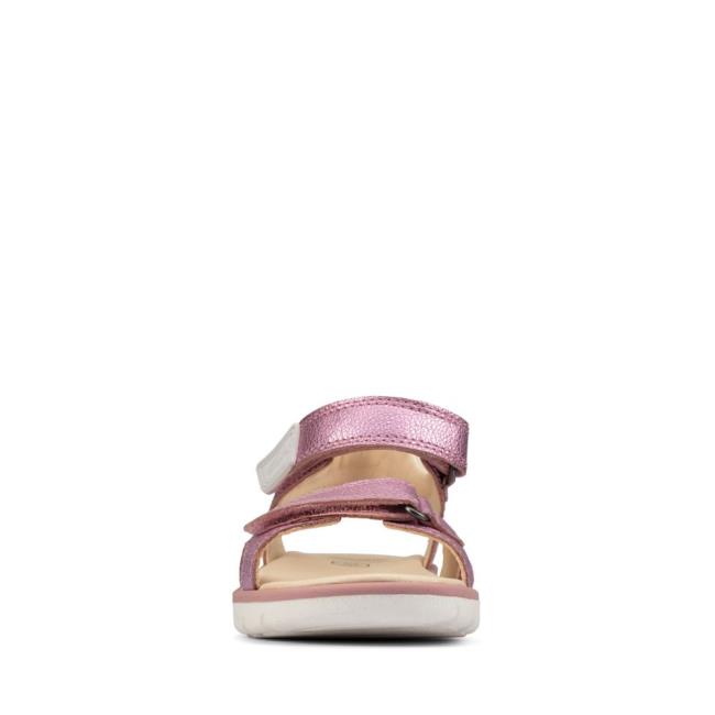 Sandalias Clarks Roam Surf Youth Niño Rosas Claro | CLK246OXT