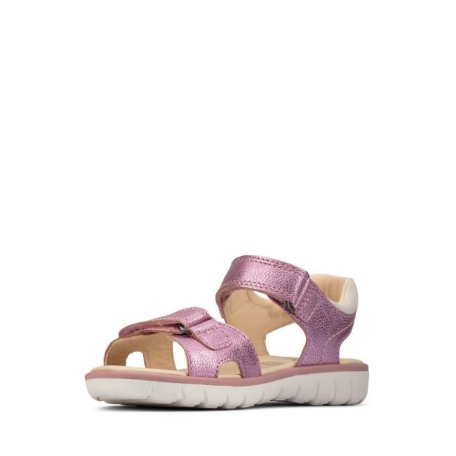 Sandalias Clarks Roam Surf Youth Niño Rosas Claro | CLK246OXT