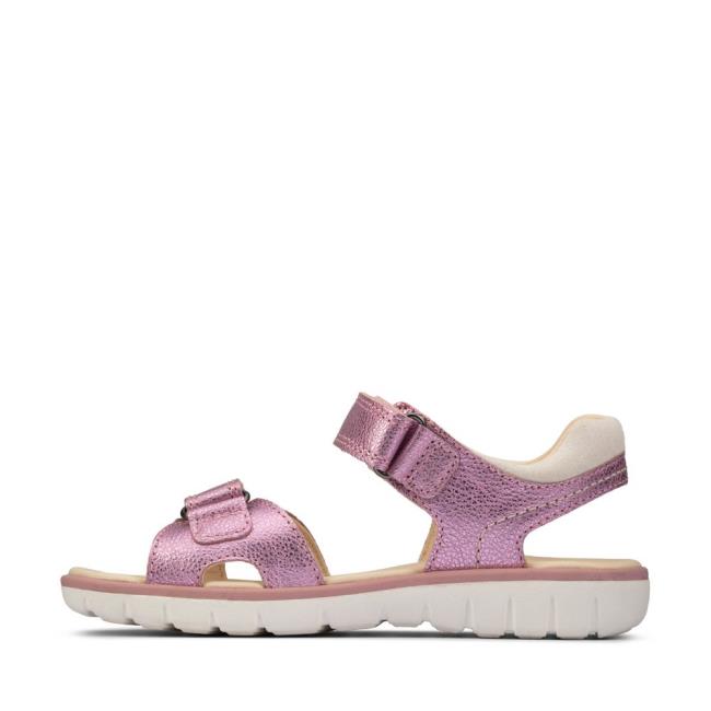 Sandalias Clarks Roam Surf Youth Niño Rosas Claro | CLK246OXT