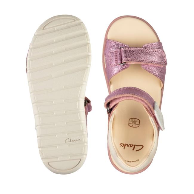 Sandalias Clarks Roam Surf Youth Niño Rosas Claro | CLK246OXT