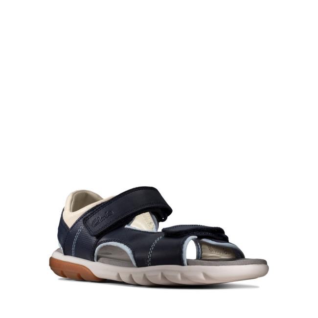 Sandalias Clarks Rocco Wave Youth Niño Azul Marino | CLK168BSL