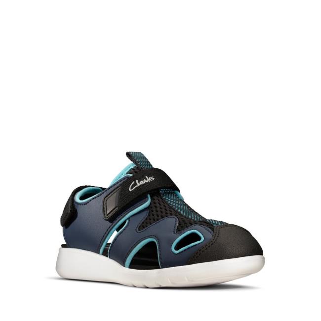 Sandalias Clarks Scape Surf Kid Niño Azul Marino | CLK231MZA