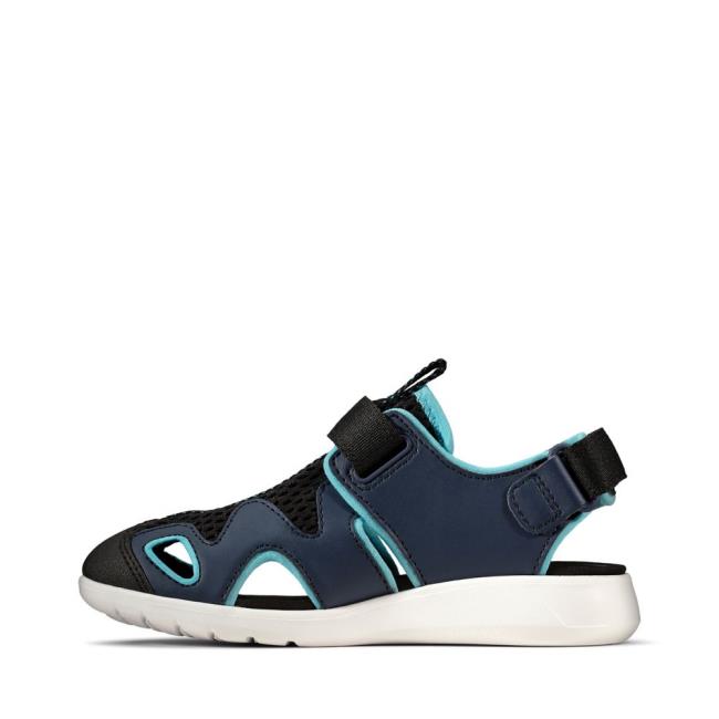 Sandalias Clarks Scape Surf Kid Niño Azul Marino | CLK231MZA