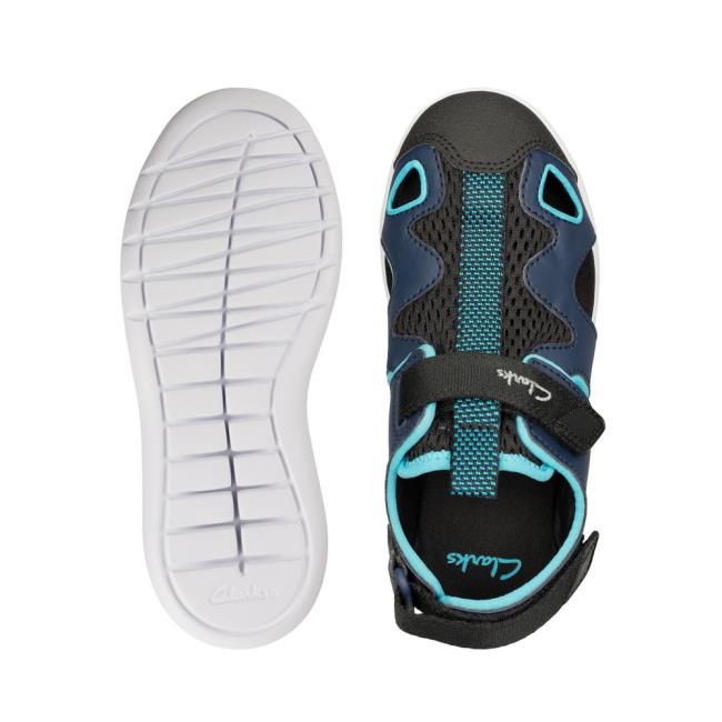 Sandalias Clarks Scape Surf Kid Niño Azul Marino | CLK231MZA