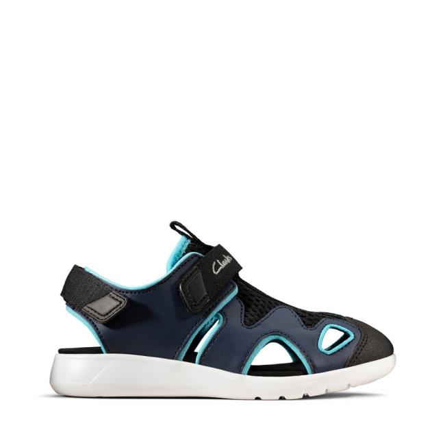 Sandalias Clarks Scape Surf Kid Niño Azul Marino | CLK231MZA