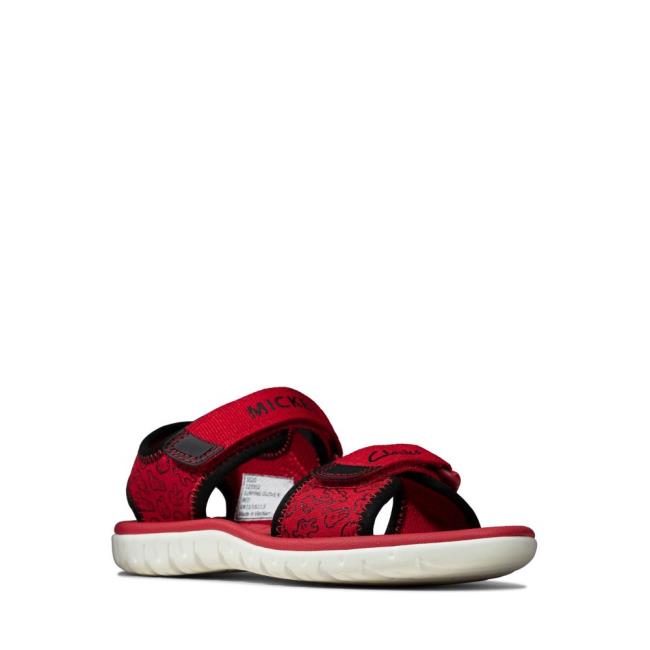 Sandalias Clarks Surfing Glove Kid Niño Rojas | CLK459VJS