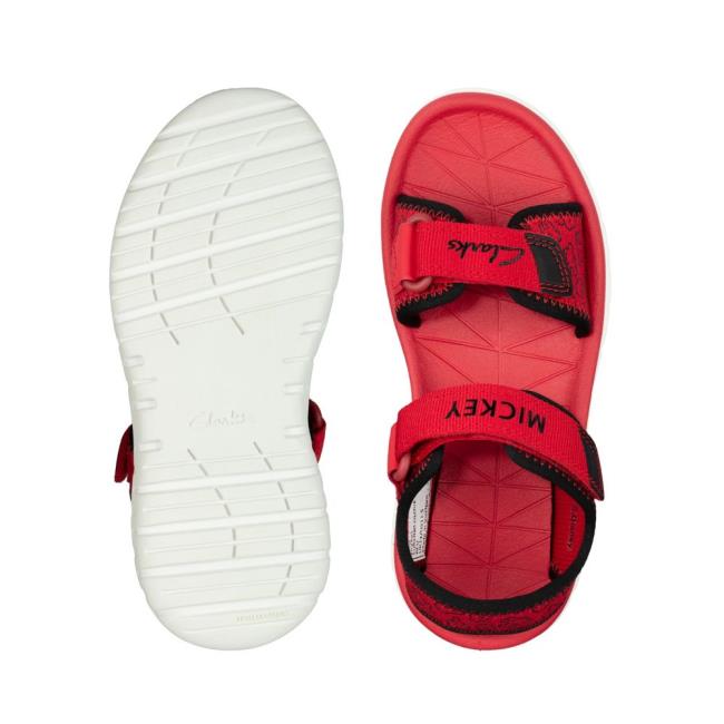 Sandalias Clarks Surfing Glove Kid Niño Rojas | CLK459VJS