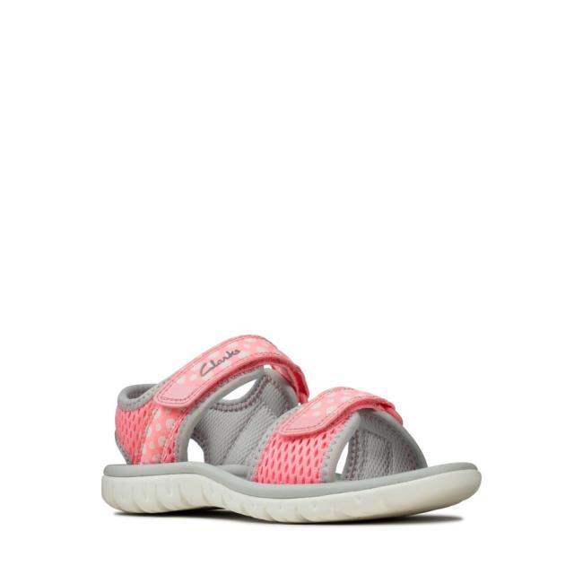 Sandalias Clarks Surfing Tide Kid Niño Rosas | CLK216TPE