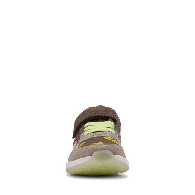 School Shoes Clarks Aeon Glow Kid Niño Gris | CLK764GHO