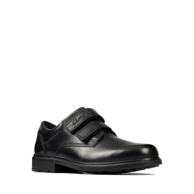 School Shoes Clarks Remi Pace Kid Niño Negras | CLK852TAP