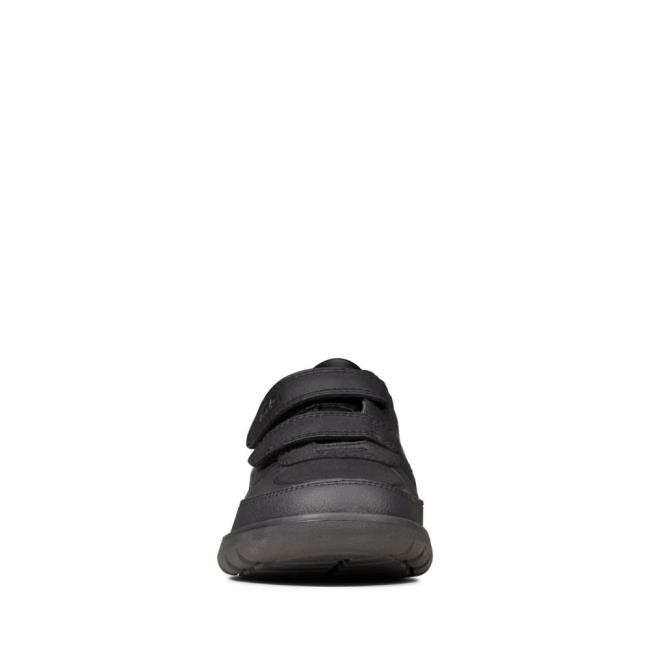 School Shoes Clarks Scape Flare Kid Niño Negras | CLK052YWC