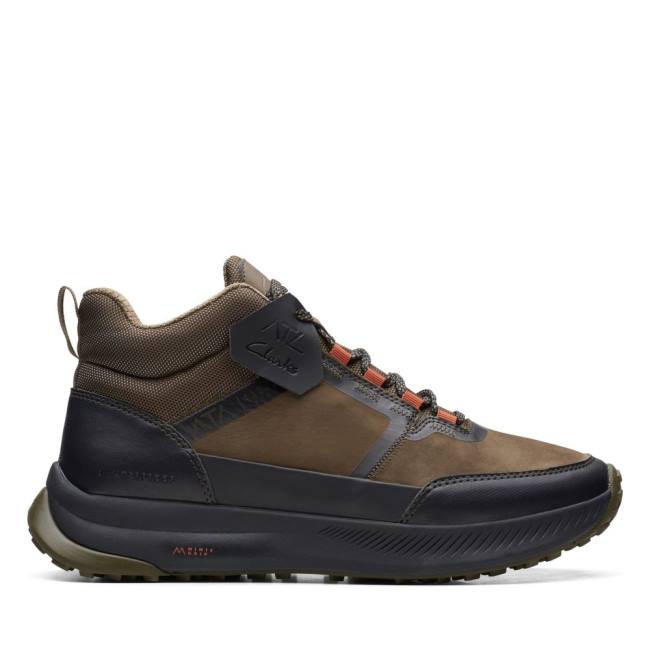 Zapatillas Clarks ATL Trail Up Waterproof Hombre Verde Oliva Oscuro | CLK163UJP