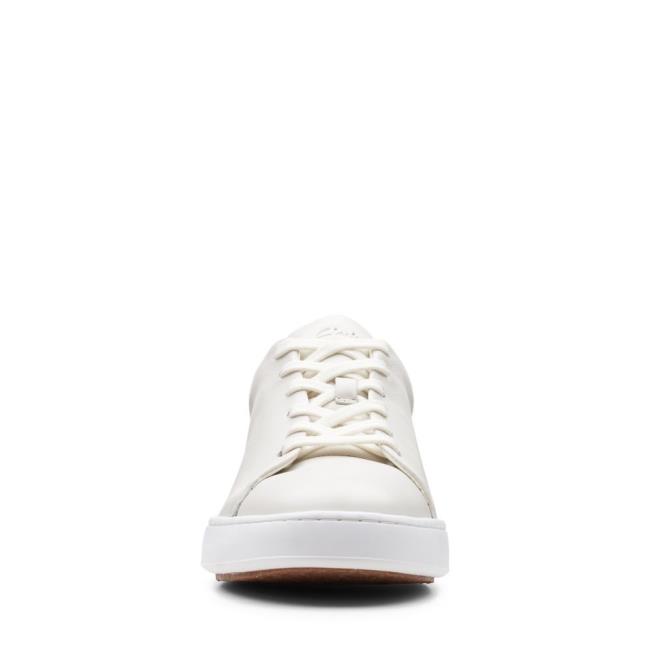 Zapatillas Clarks CourtLite Lace Hombre Blancas | CLK106OJU