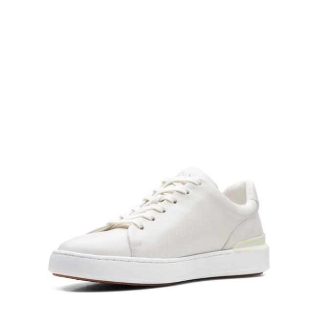 Zapatillas Clarks CourtLite Lace Hombre Blancas | CLK106OJU