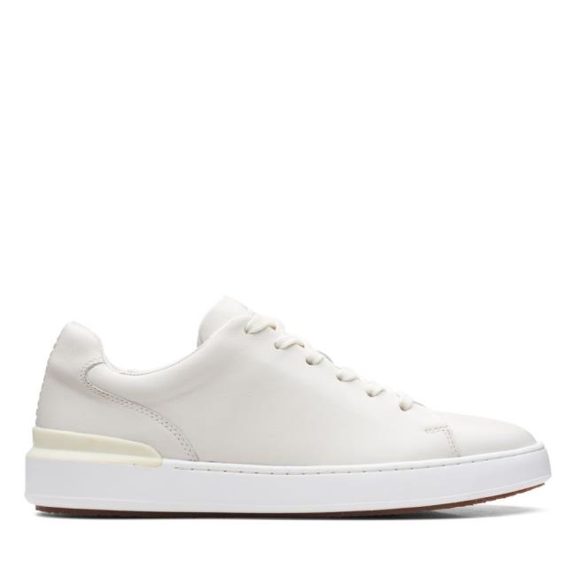 Zapatillas Clarks CourtLite Lace Hombre Blancas | CLK106OJU