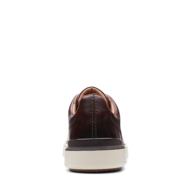 Zapatillas Clarks CourtLite Lace Hombre Marrones Oscuro | CLK158URN