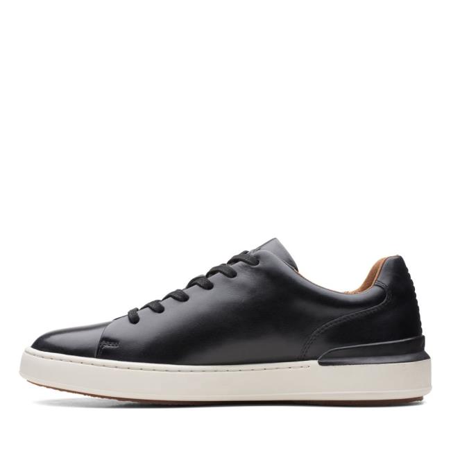 Zapatillas Clarks CourtLite Lace Hombre Negras | CLK391WGP