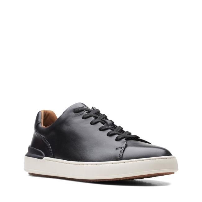 Zapatillas Clarks CourtLite Lace Hombre Negras | CLK867JXF