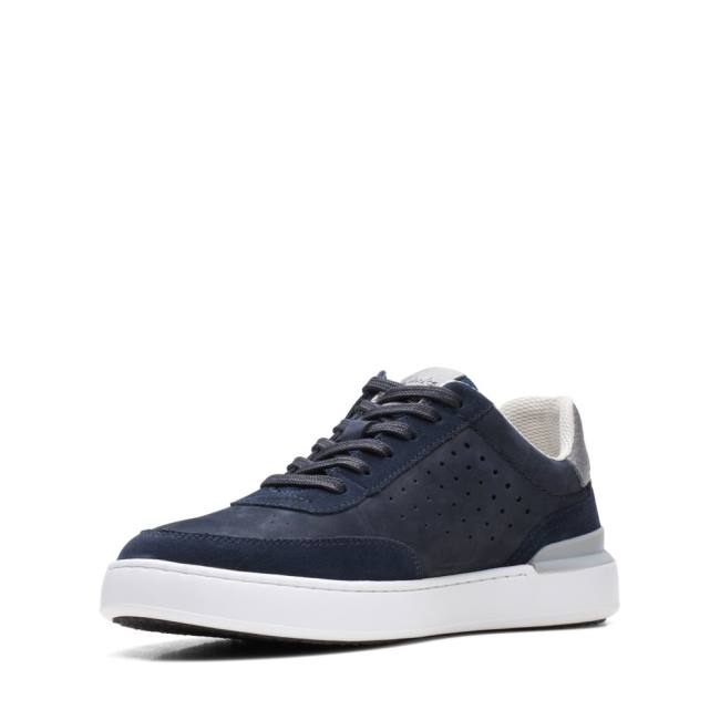 Zapatillas Clarks Court Lite Tie Hombre Azul Marino | CLK536UVG