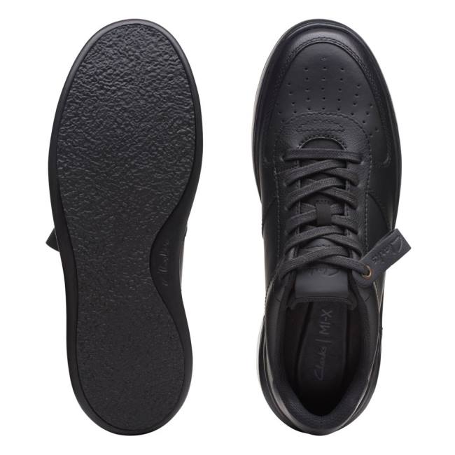 Zapatillas Clarks Court Lite Tie Hombre Negras | CLK780FEU