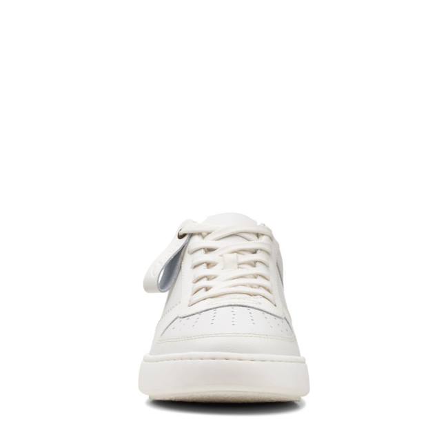 Zapatillas Clarks Court Lite Tie Hombre Blancas | CLK921ROW