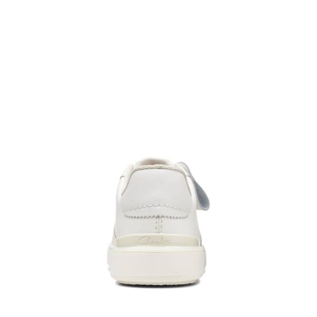 Zapatillas Clarks Court Lite Tie Hombre Blancas | CLK921ROW