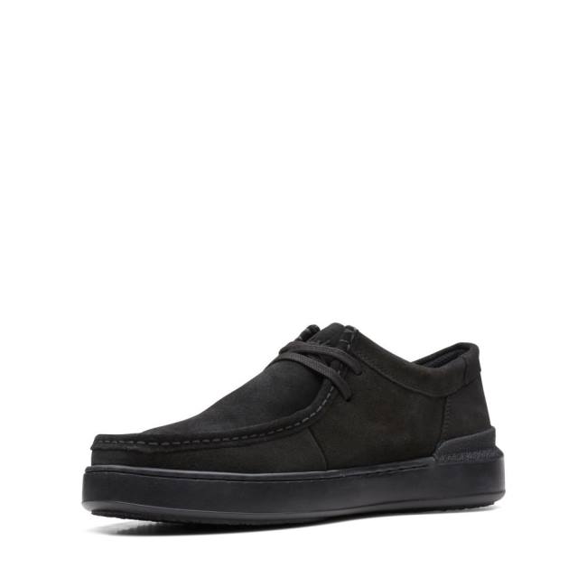 Zapatillas Clarks Court Lite Wally Hombre Negras | CLK793HYW