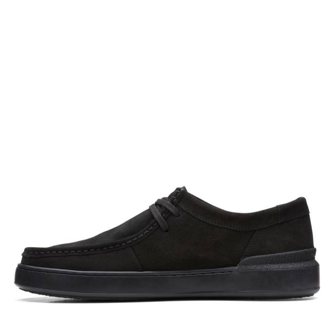 Zapatillas Clarks Court Lite Wally Hombre Negras | CLK793HYW