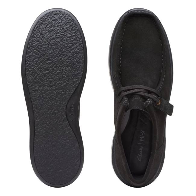 Zapatillas Clarks Court Lite Wally Hombre Negras | CLK793HYW