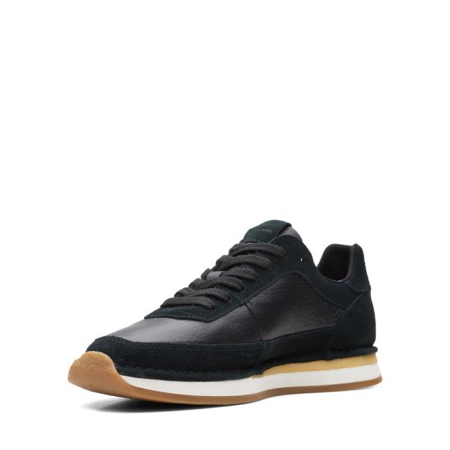 Zapatillas Clarks Craft Run Lace Hombre Negras | CLK768WTK