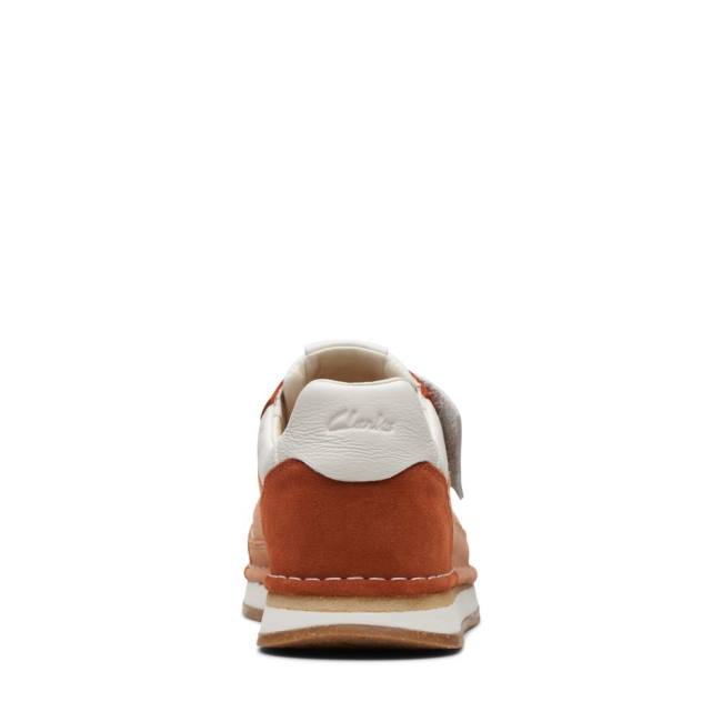 Zapatillas Clarks Craft Run Tor Hombre Blancas Naranjas | CLK691KJF