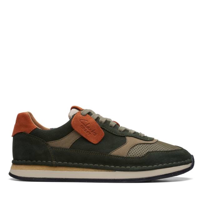 Zapatillas Clarks Craft Run Tor Hombre Verde Oliva | CLK310MHB