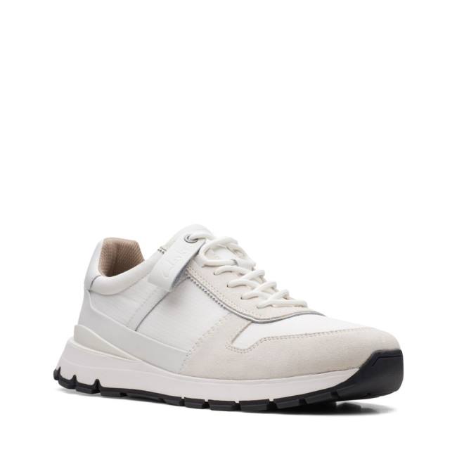 Zapatillas Clarks Move Lite Race Hombre Blancas | CLK194QTU