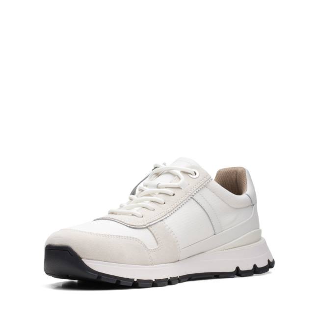 Zapatillas Clarks Move Lite Race Hombre Blancas | CLK194QTU